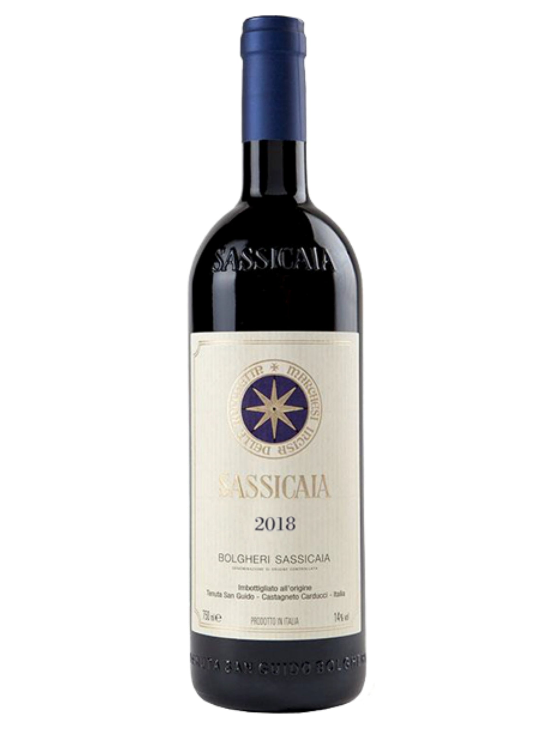 Bouteille de Sassicaia 2018